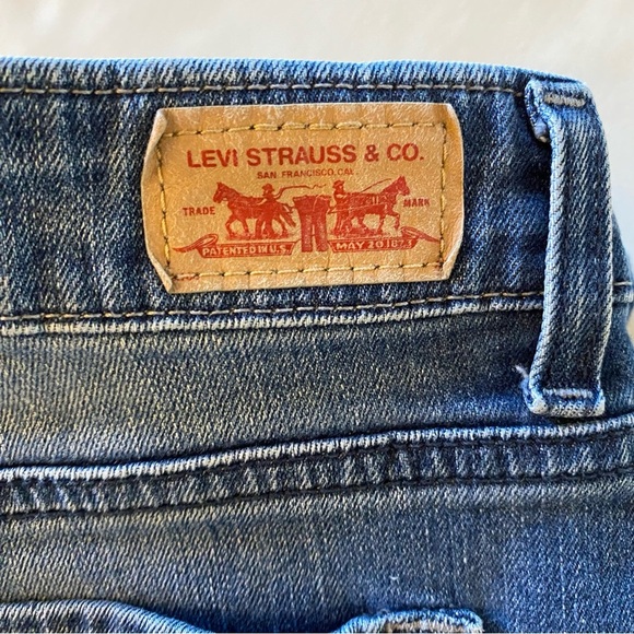 Levis Mid Rise Skinny Jeans Waist 27 Womens Size 4 Small Levi’s Denim Blue Faded - Picture 6 of 11